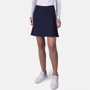 KJUS Womens Sienna Skort Size S Navy Black Pleated Pickleball Tennis Athleisure